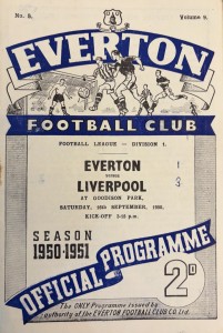 Everton v Liverpool Div 1 1950/51 for sale on Ebay