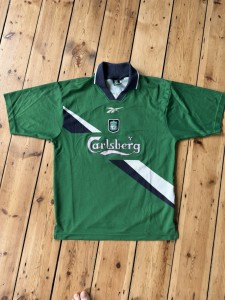 1999/00 Liverpool Away Shirt Titi Camara 22 Vintage Football Jersey Small for sale on Ebay