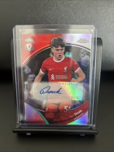 Topps Chrome Liverpool FC 2023/24 Ben Doak Autograph Base for sale on Ebay