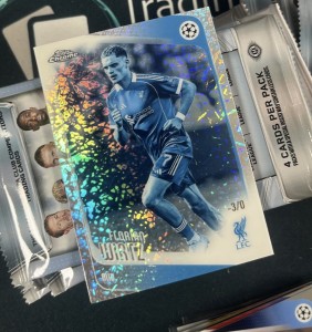 Topps Chrome Ucc 25/26 Florian Wirtz Frozen Fractor -3/0 Liverpool Fc for sale on Ebay