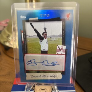Daniel Sturridge Auto/150 Topps Liverpool Focus 2026 Autograph Card for sale on Ebay