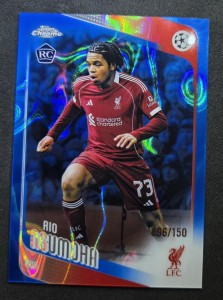 Topps Chrome Ucc 25/26 Rio Ngumoha Rookie Card 96/150 Liverpool for sale on Ebay