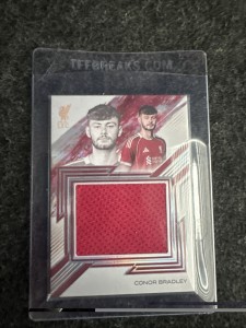 Liverpool Futera Incredible Conor Bradley Match Worn Patch 1/3 for sale on Ebay