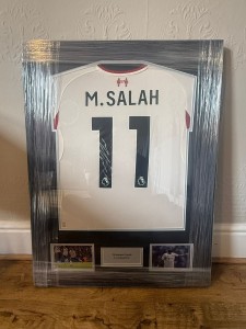 Mohamed  Salah signed Liverpool 2025/2026 Shirt Club COA for sale on Ebay