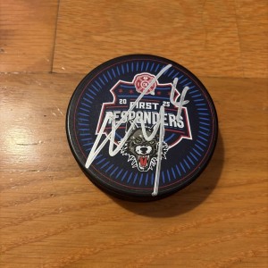 Carolina Hurricanes Mystery Puck Dominik Badinka Chicago Wolves First Responders for sale on Ebay