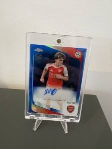 2025-26 Topps chrome UCC Max Dowman /150 Auto Rookie RC ARSENAL CA-MD for sale on Ebay