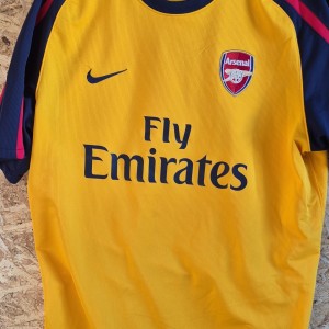 Nike Arsenal Away Football Shirt XL Yellow England Team Gunners Short Sleeves for sale on Ebay