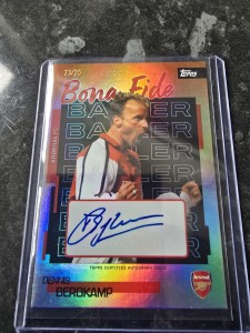 Dennis Bergkamp Arsenal Autograpgh 23/25 Topps for sale on Ebay