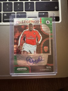 Sol Campbell Auto 2022/23 Prizm Prem League Club Legends Auto Arsenal for sale on Ebay