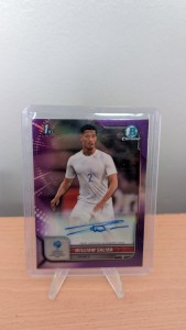 William Saliba /250 Topps Bowman Chrome U21 Euros Auto Arsenal France for sale on Ebay