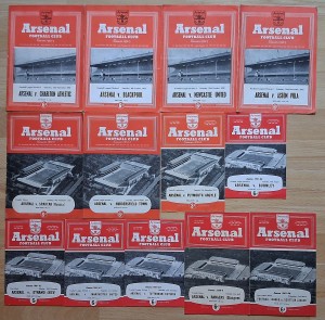 13 Arsenal 1952-61 programmes for sale on Ebay