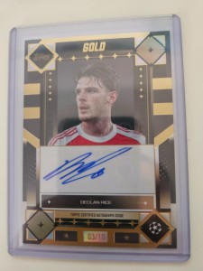 Topps 2026 UCC Gold Declan Rice Autograph /10 /Arsenal for sale on Ebay