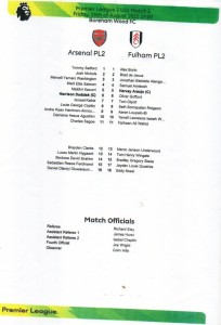 ARSENAL U21 V FULHAM U21 25/26 @ BOREHAM WOOD FC for sale on Ebay