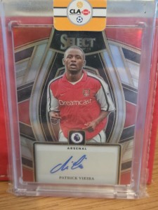 Patrick Vieira Auto 2023/24 Panini Select Arsenal Signed Card 🔥 for sale on Ebay