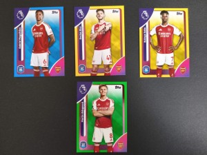 Topps Premier League 2025/2026 Arsenal Parallel Bundle - Green Yellow Blue for sale on Ebay