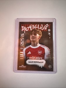 Max Dowman Rookie Card RC Topps Knockout Arsenal England Prospect for sale on Ebay