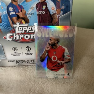 2025-26 Topps Chrome Thierry Henry Arsenal - Silenced for sale on Ebay