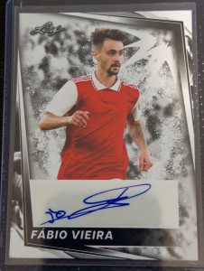 2023 Leaf Soccer Auto Fabio Vieira Arsenal Autograph Card for sale on Ebay