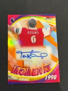 Tony Adams Topps Finest Premier League 25/26 Moments Auto Arsenal FC Card /25 for sale on Ebay