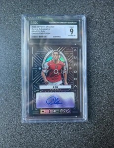 Panini Obsidian Aurora Edu Gaspar 2022-23 Auto /50 Arsenal CGC Mint 9 Auto 10 for sale on Ebay
