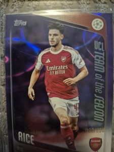 Declan Rice Arsenal /250 Team of The Season Topps UCC 2025/26 Football Card Mint for sale on Ebay