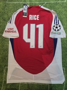Adidas Rice #41 UCL Arsenal Player Spec Football Shirt 2024/25 - Large for sale on Ebay