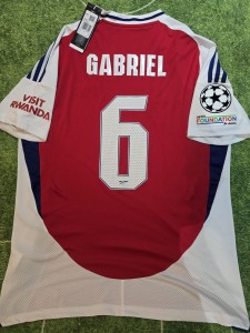 Adidas Gabriel #6 UCL Arsenal football shirt 2024/25 - Large for sale on Ebay
