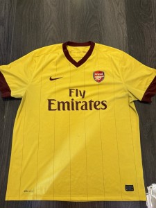 Arsenal 2010/2011 Nike Yellow Away Shirt X-Large for sale on Ebay