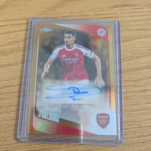 William Saliba Auto 35/50 Topps Chrome UCC 25/26 Arsenal London for sale on Ebay