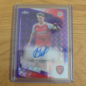 Topps UCC Chrome 25/26 - Auto - Martin Odegard /75 - Arsenal London for sale on Ebay
