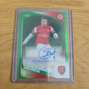 Santi Cazorla Auto 73/99 Topps UCC Chrome Arsenal Legend SSP for sale on Ebay