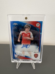 2025-26 Topps Chrome UCC Max Dowman /150 Auto Autograph Rookie RC Arsenal CA-MD for sale on Ebay