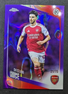 Topps Chrome Ucc 25/26 Declan Rice /21/75 Arsenal for sale on Ebay