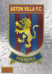 MERLIN ULTIMATE PREMIER LEAGUE  ASTON VILLA  BADGE EXCELLENT  CONDITION for sale on Ebay