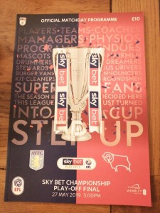 2019 PLAY OFF FINAL - ASTON VILLA V DERBY COUNTY Mint Condition  for sale on Ebay
