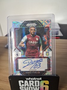 Diego Carlos Auto Panini Prizm Aston Villa for sale on Ebay