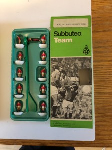 Subbuteo team  lw manchester United for sale on Ebay