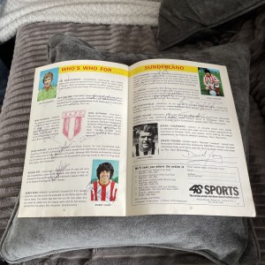 1973 SUNDERLAND V LEEDS UTD UNITED FA CUP FINAL 15 AUTOGRAPHS SIGNED PROGRAMME for sale on Ebay