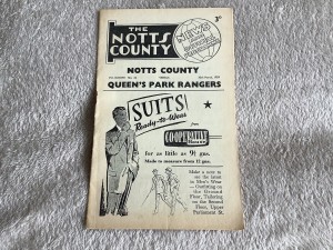 Notts County V Queens Park Rangers QPR. 30th March 1959. Div 3 for sale on Ebay