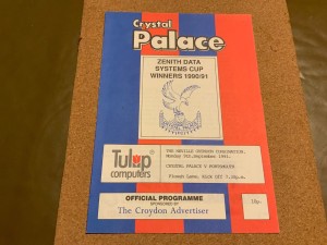Crystal Palace v Portsmouth  reserves - football combination - 1991-1992 for sale on Ebay