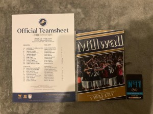 Millwall V Hull City  programme, team sheet & badge  11/05/2026 PLUS EXTRAS x3 for sale on Ebay