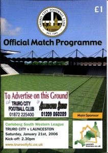 Truro City v Launceston 21/01/06 South Western League for sale on Ebay