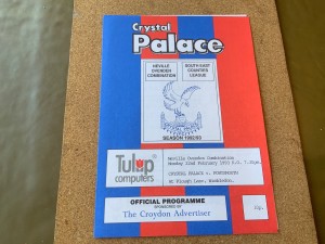 Crystal Palace v  Portsmouth reserves  football combination  1992-1993 for sale on Ebay