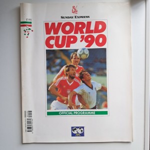 1990 ITALY WORLD CUP SUNDAY EXPRESS OFFICIAL PROGRAMME for sale on Ebay