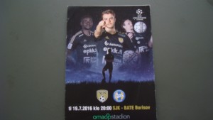 SJK v BATE BORISOV JULY 2016 for sale on Ebay
