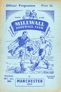 Millwall v Manchester City (Floodlit Match)  October 18th 1954 for sale on Ebay