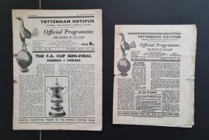 At Tottenham/Spurs: Chelsea v Arsenal 1951/52 FA Cup semi final plus replay for sale on Ebay