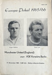 ASK VORWARTS BERLIN V MANCHESTER UNITED-01/12/65-European Cup Programme for sale on Ebay