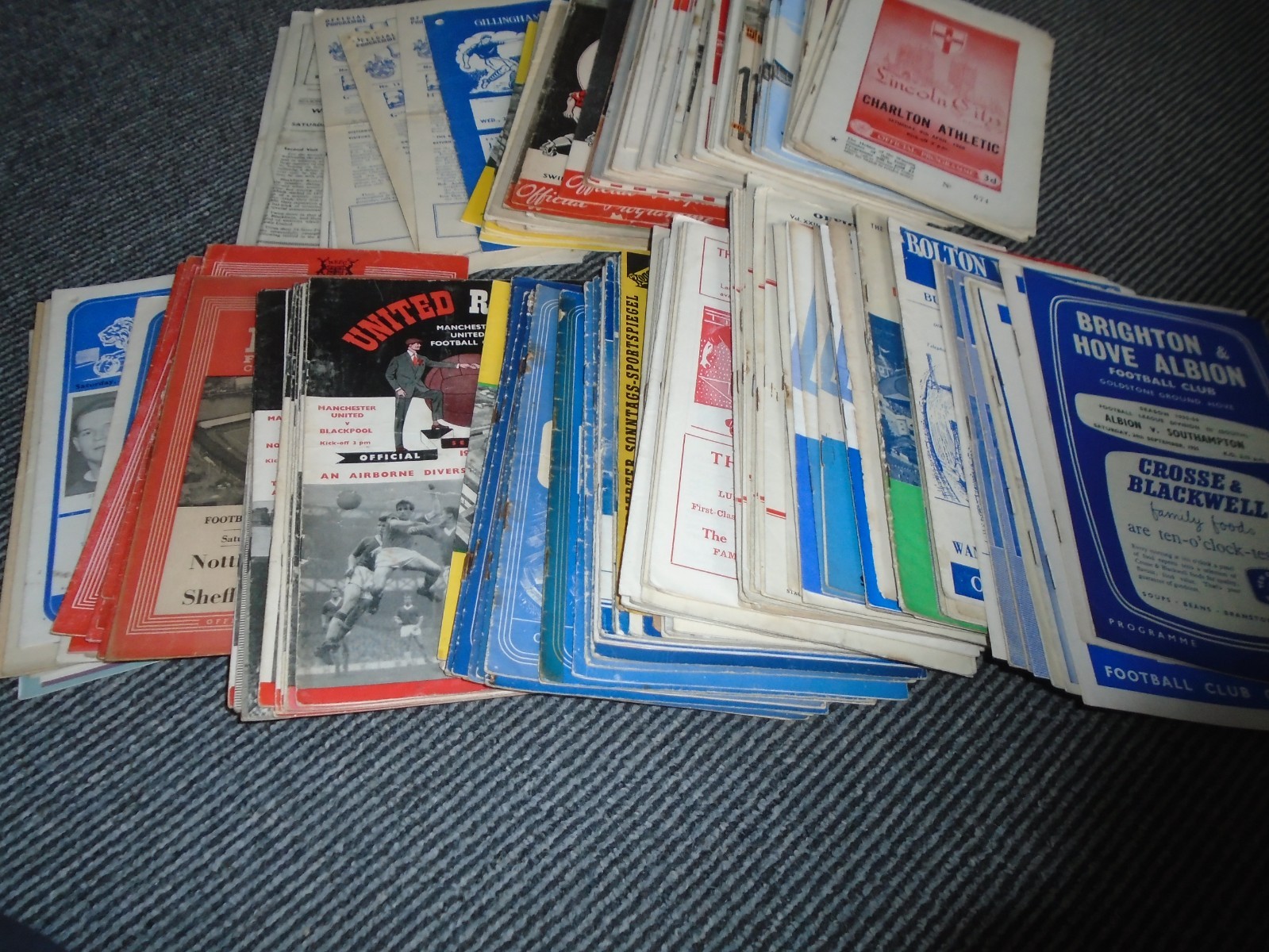 COLLECTION OF FOOTBALL PROGRAMMES 1947-8 TO 1959-60 X 235 ISSUES for sale on Ebay