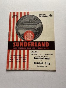 Sunderland V Bristol City FAC RD 4. - 25/01/1964 Programme for sale on Ebay
